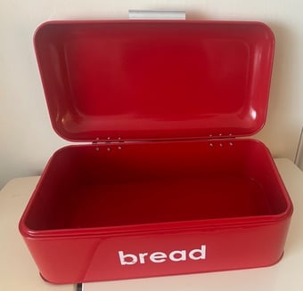 Red bread bin
