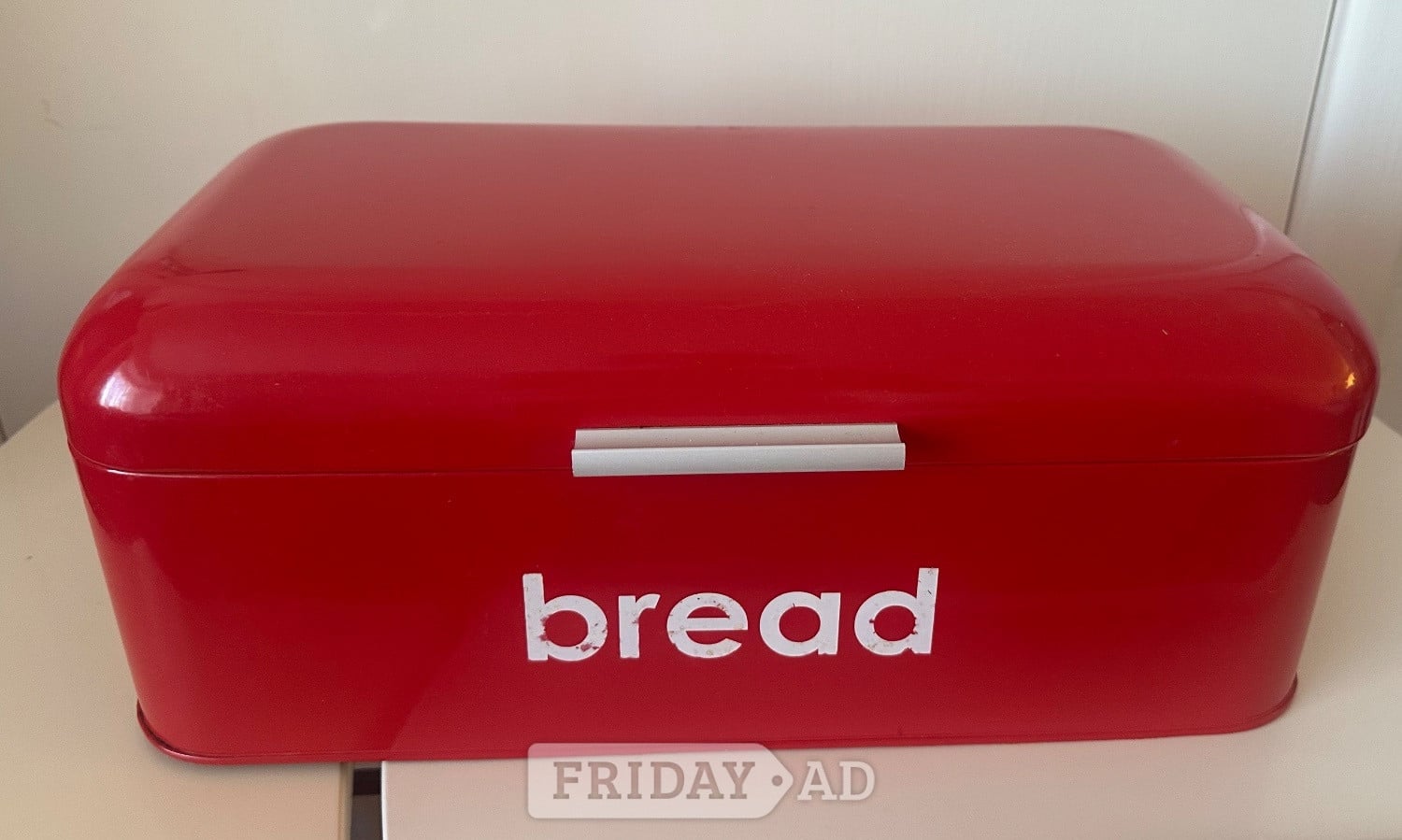 Red bread bin