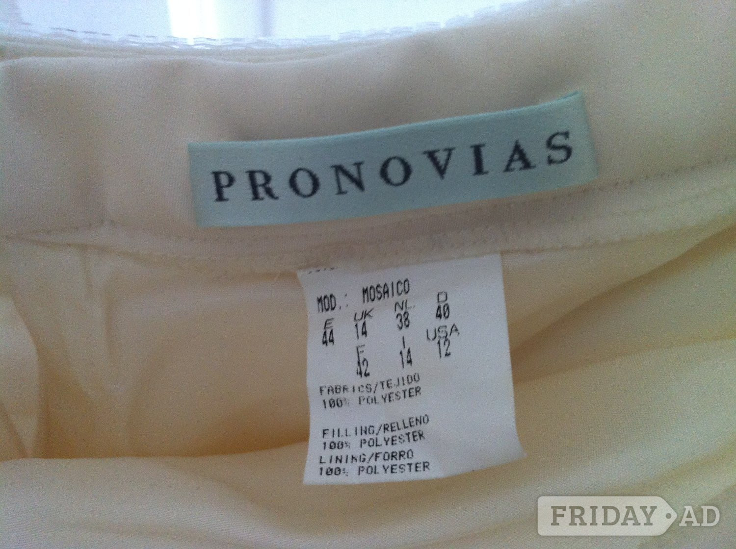 WEDDING DRESS by the world renowned brand & specialist wedding dress makers “Pronovias Collection”.  - Clothing, Footwear & Accessories