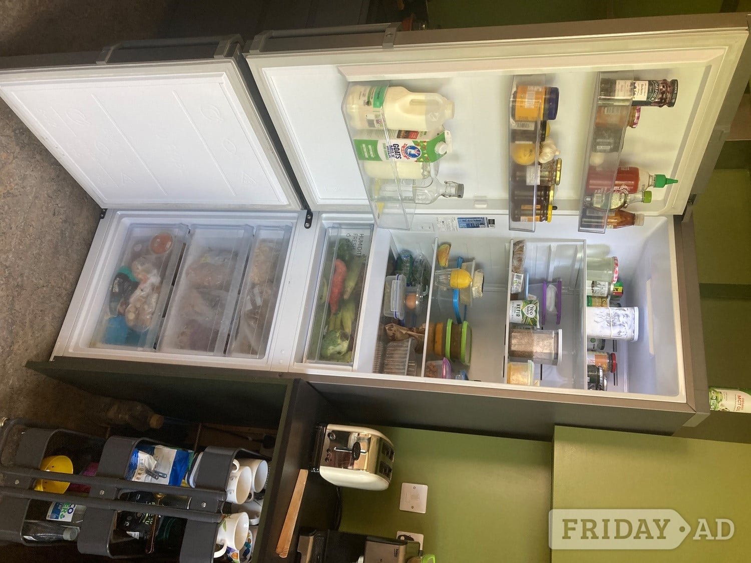 Fridge freezer freestanding, induction hob and integrated oven - Home Appliances
