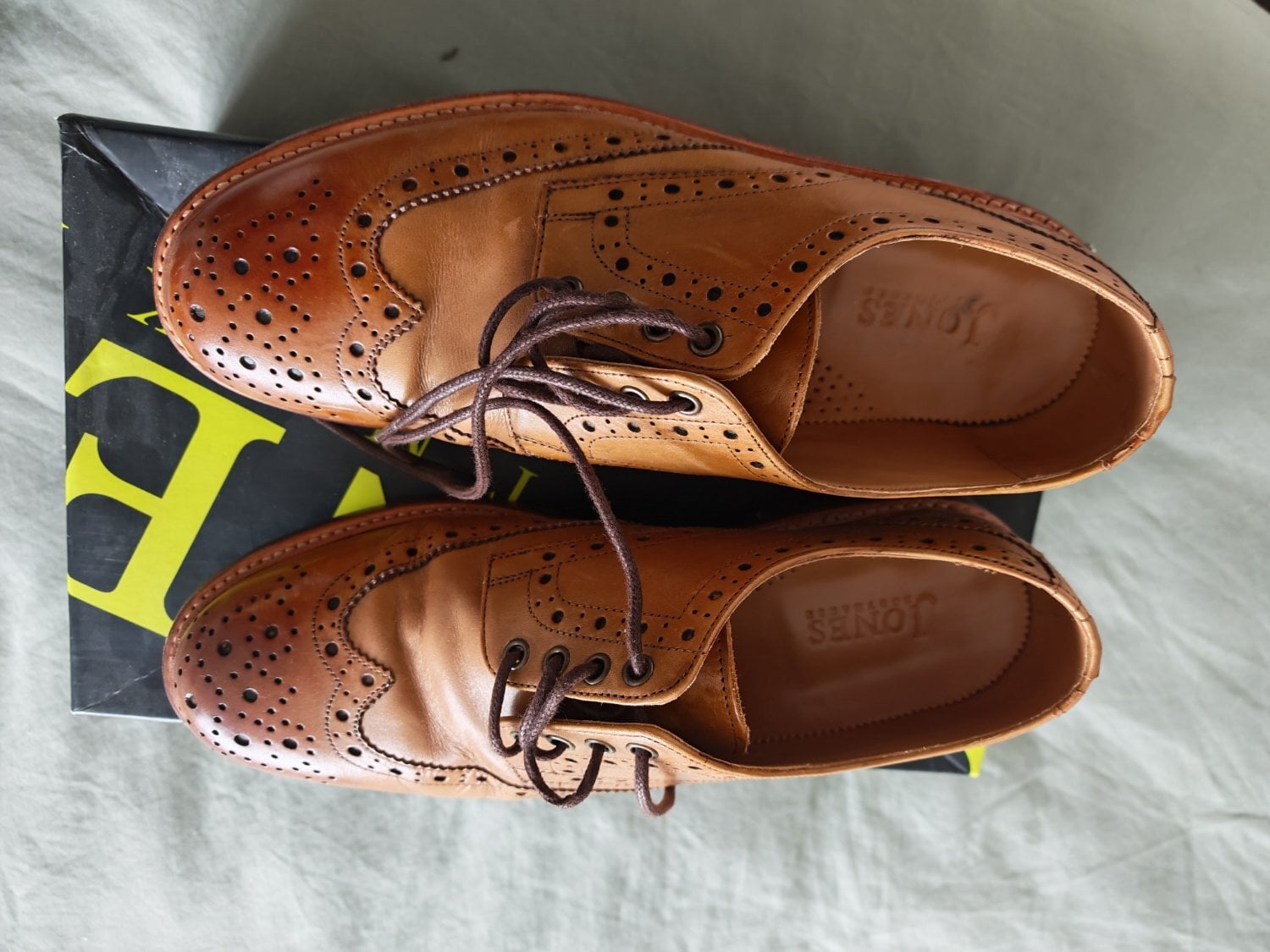 Horley Milford style tan leather shoes (UK 8.5)