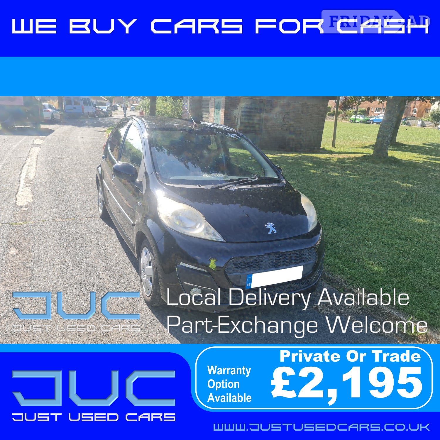 Peugeot 107 1.0 Allure (Manual Petrol) 13 Reg 2013 67,130 Miles in Lewes