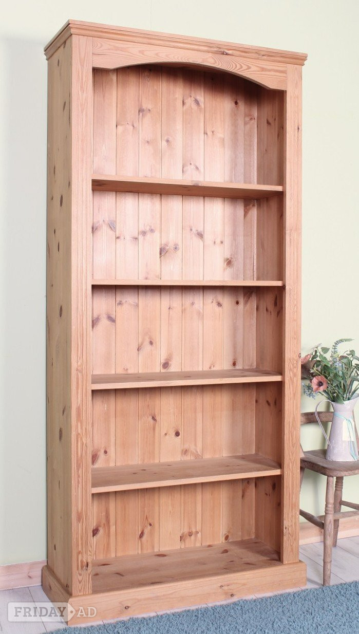 UK Delivery - Large Farmhouse Style Pine Bookcase in Hailsham