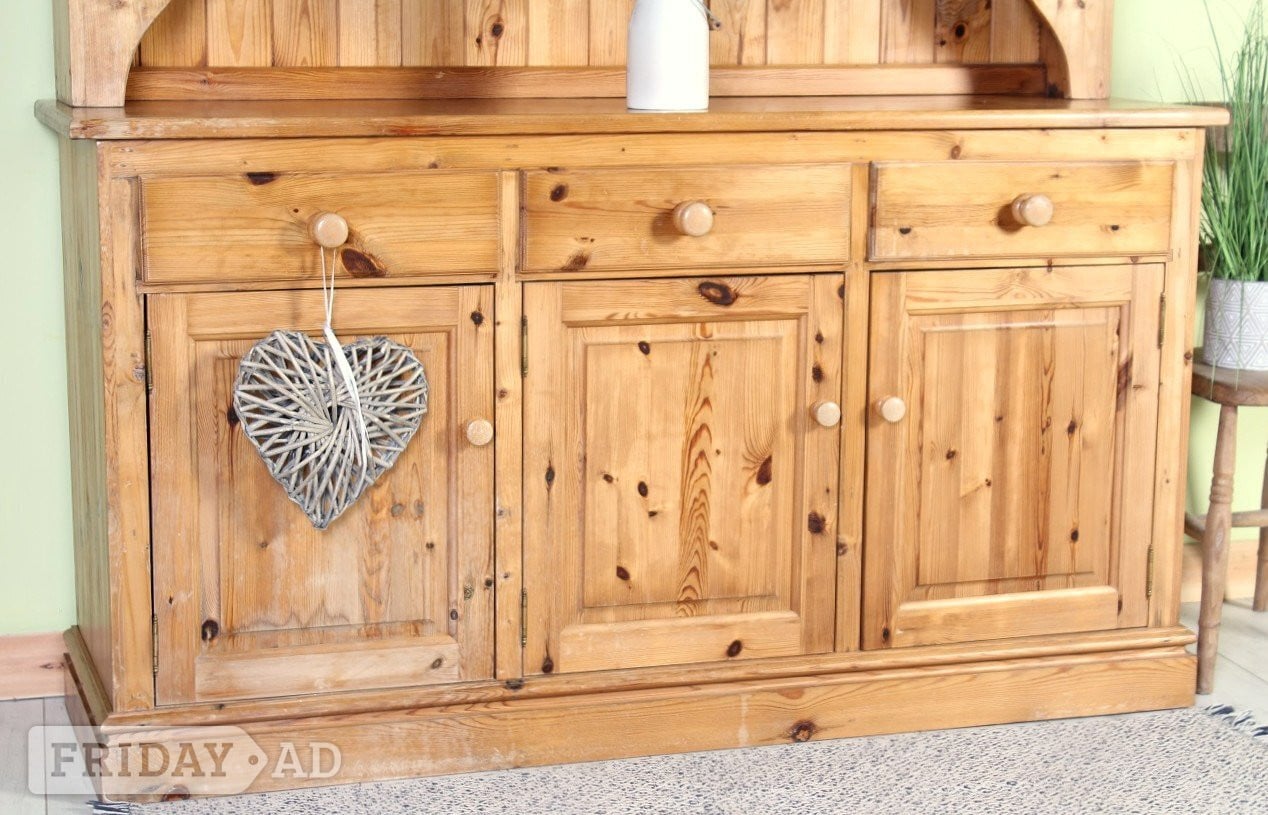 UK Delivery - Large Cottage Farmhouse Pine Welsh Dresser Perfect  - Furniture