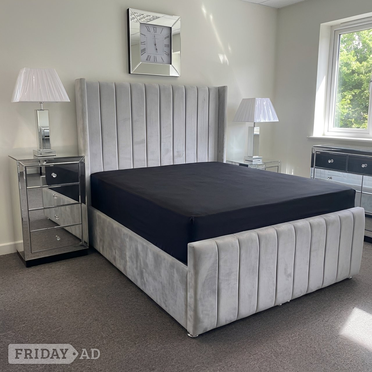 Grey Double/King Size Bed & Mattress For Sale !! in Birmingham