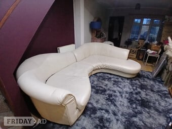 Large 4/5 seater curved sofa