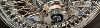  DAIMLER CHROME WIRE WHEELS SHOW STANDARD + BRAND new spinners