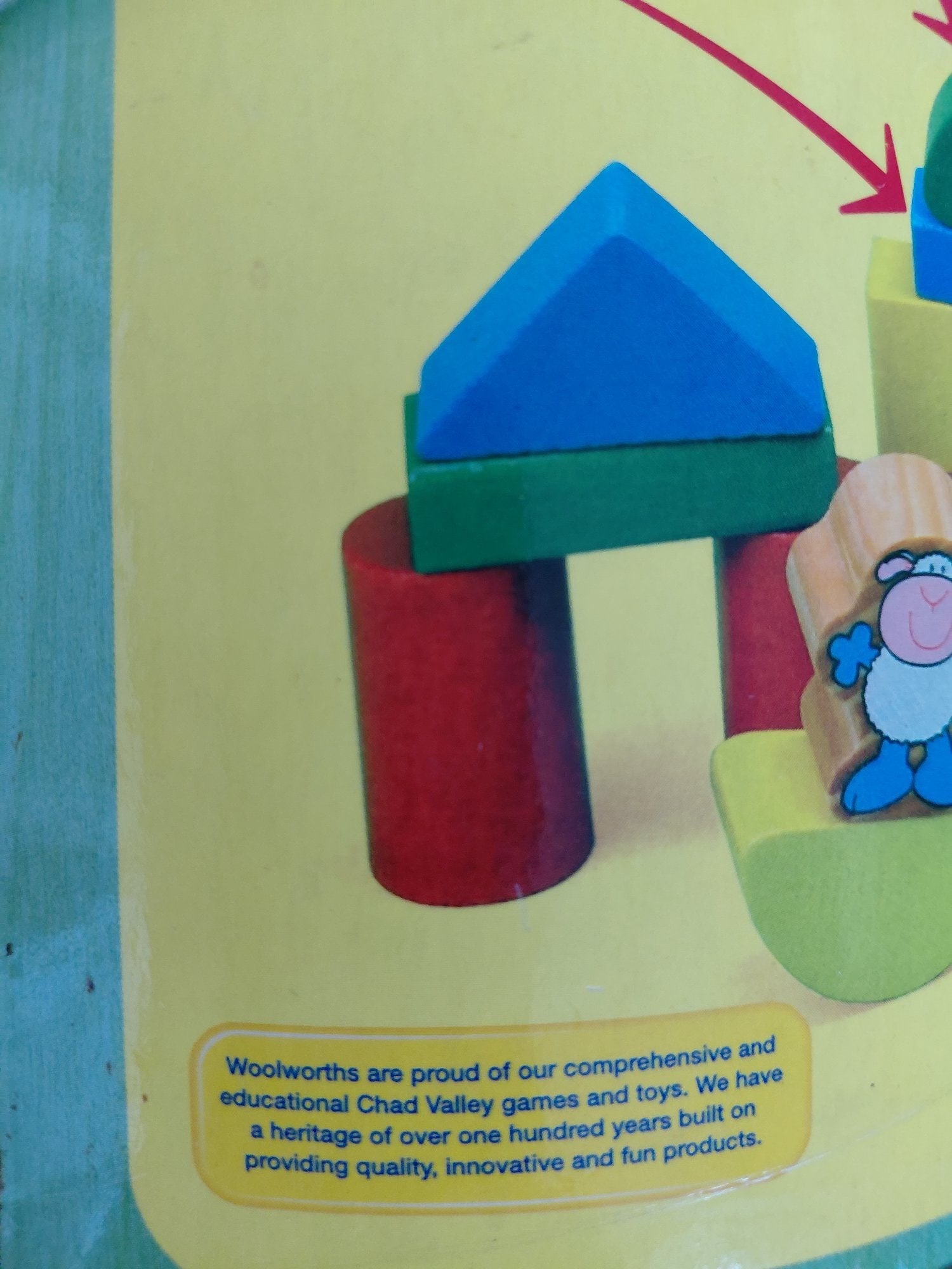 Winchester Chad Valley Wooden Building Blocks with Storage Tub