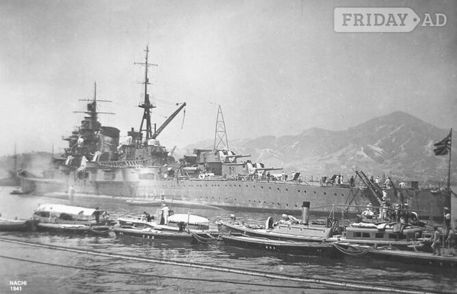 IJN Nachi - WW2 Japanese heavy cruiser.