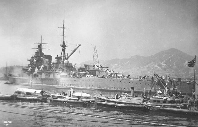 IJN Nachi - WW2 Japanese heavy cruiser.