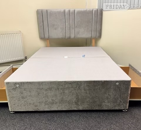 4 FOOT - DIVAN BASE 2 DRAWERS AND MIAMI HB  in Rotherham