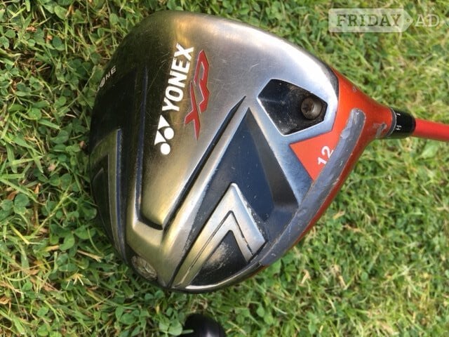 GOLF DRIVER, YONEX XP DRIVER, REGULAR GRAPHITE SHAFT GOOD GRIP, ADJUSTABLE 12Deg with tool.  USED GOOD CONDITION.