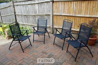 set of 4 patio chairs