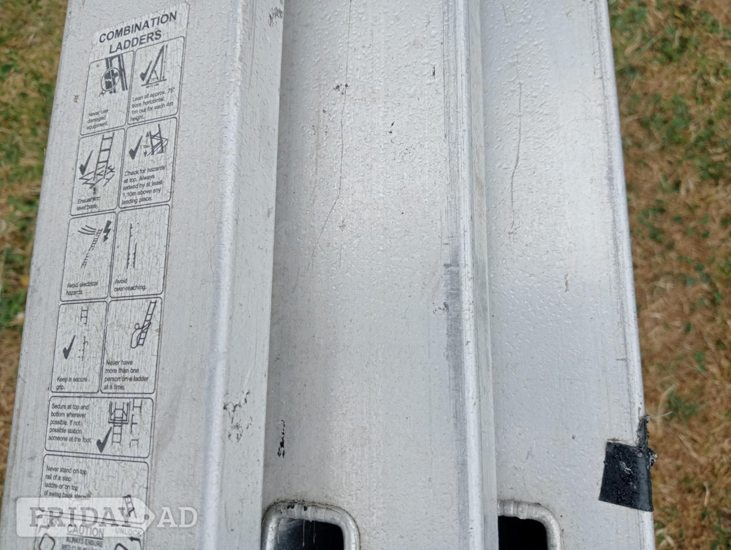 Wickes professional 3 section combination ladder: Max height 7.4m - DIY