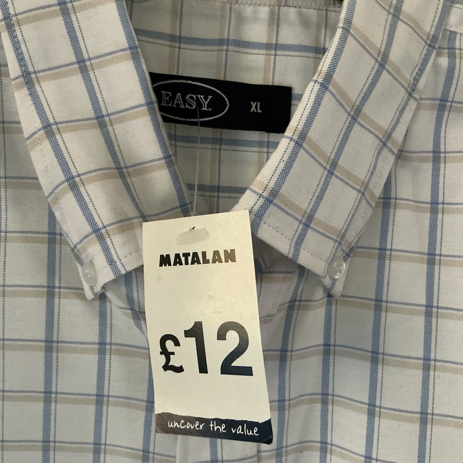 Banstead S/sleeved Shirt, Matalan, XL (44”–46” chest), *BNWT* (was £12)