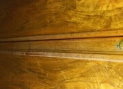 Antique  walnut  wardrobe.  A mirror on each  door  inside. 
