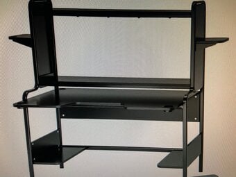 IKEA work gaming metal white steel table