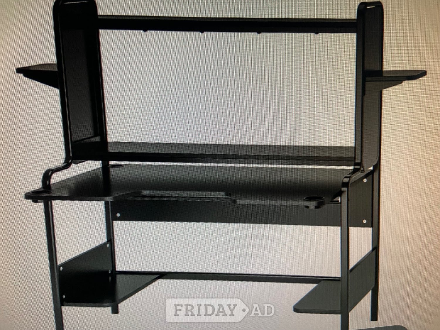 IKEA work gaming metal white steel table in Harrow