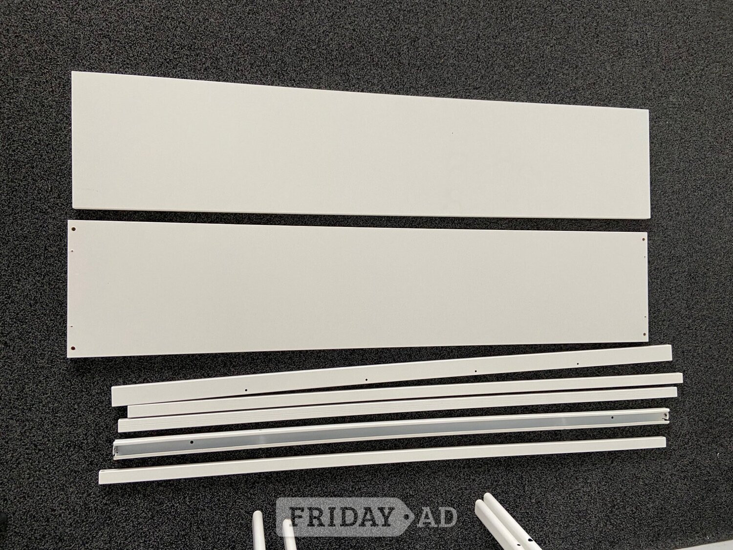 Harrow IKEA work gaming metal white steel table