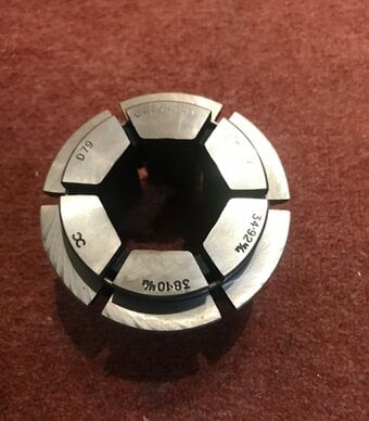 Crawford Multibore Collet D79 Hex.