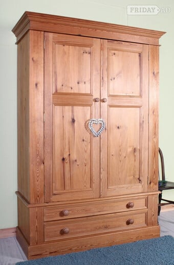 Delivery Options - Quality Made Waxed Pine Farmhouse Wardrobe