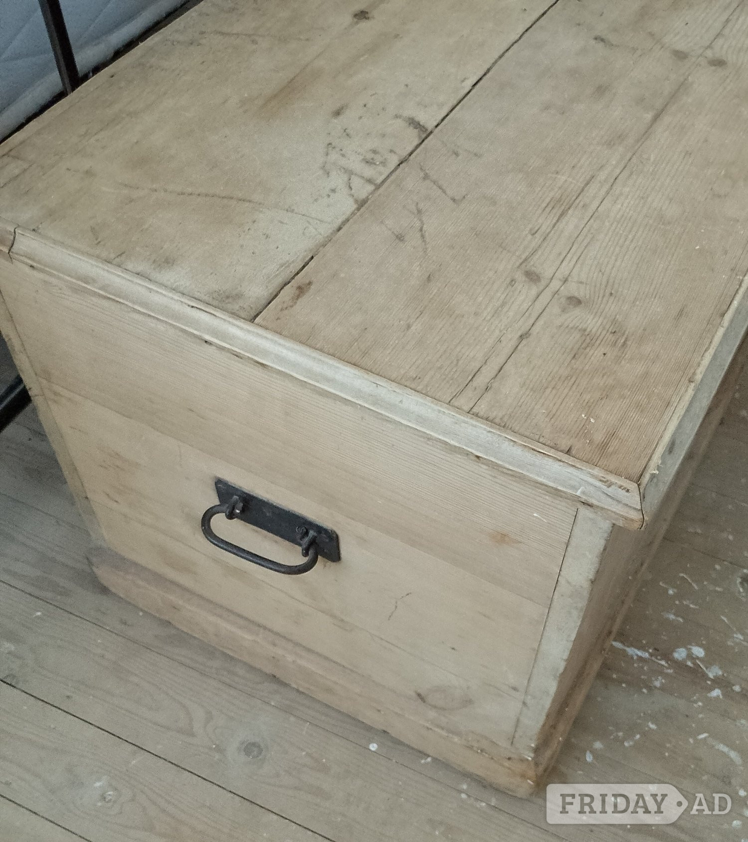 Vintage Pine Blanket Chest 