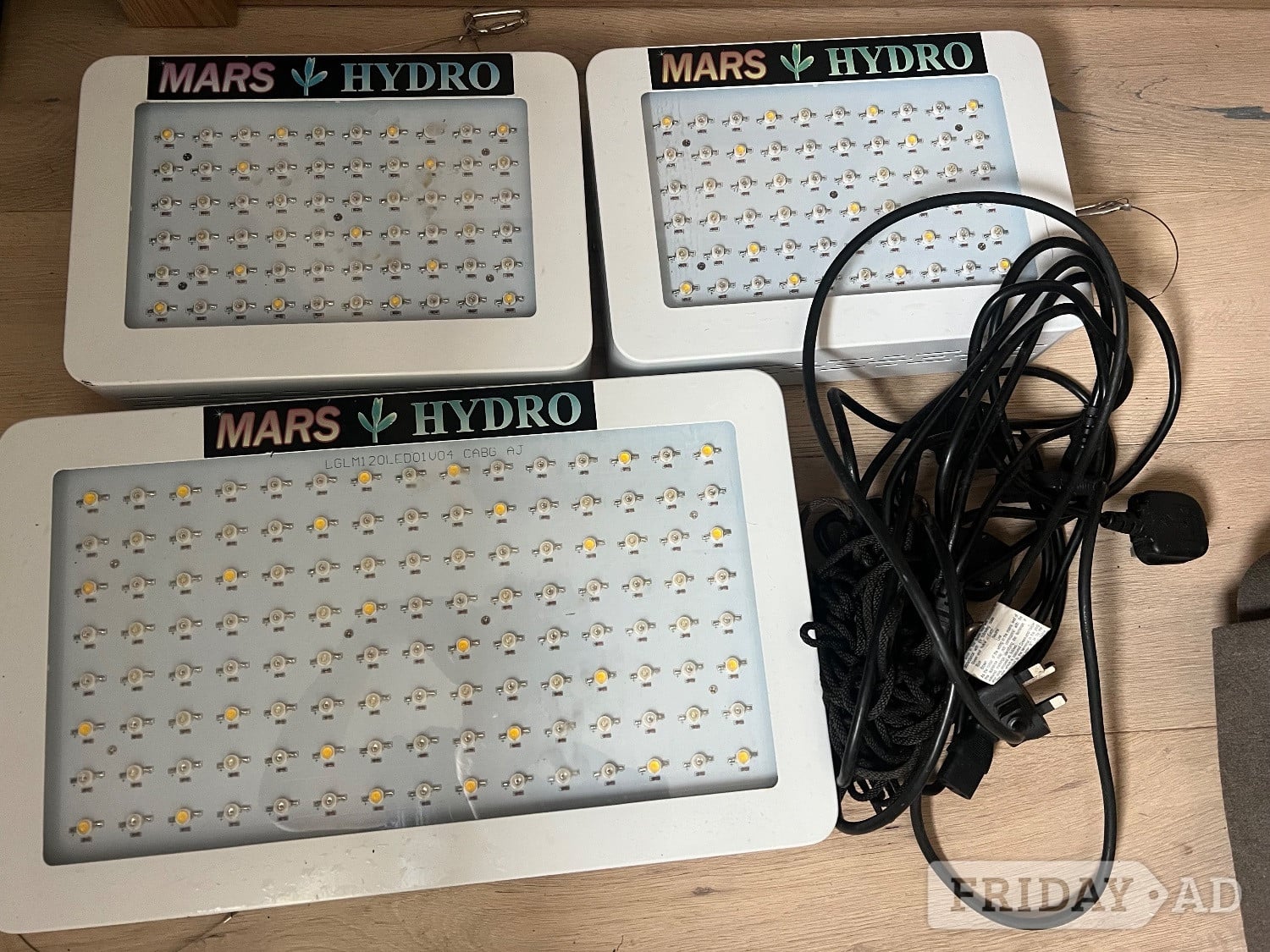 Hydroponics Equipment Mars Lights x 3, Filter & Fan 