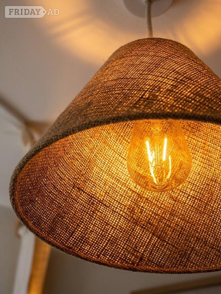 Peterborough Fabric Pendant Light Shade - Beige, Good condition