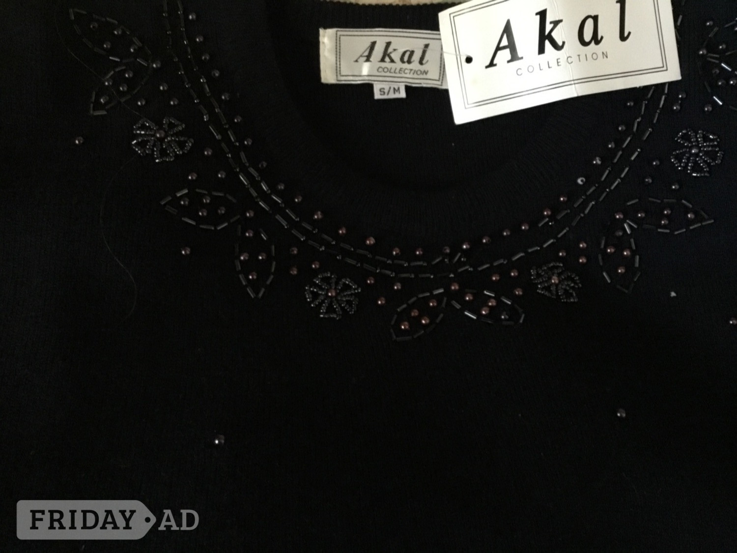 New with tags Akal embellished jumper Navy blue