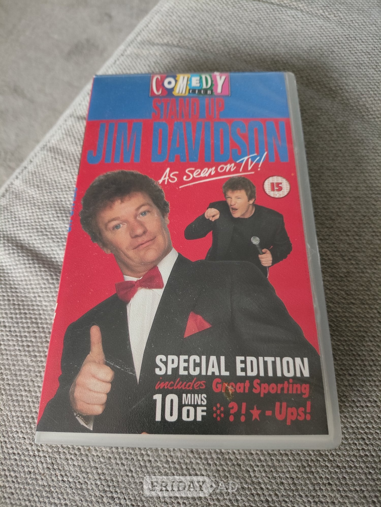 Jim Davidson stand up VHS tape in Weston-Super-Mare