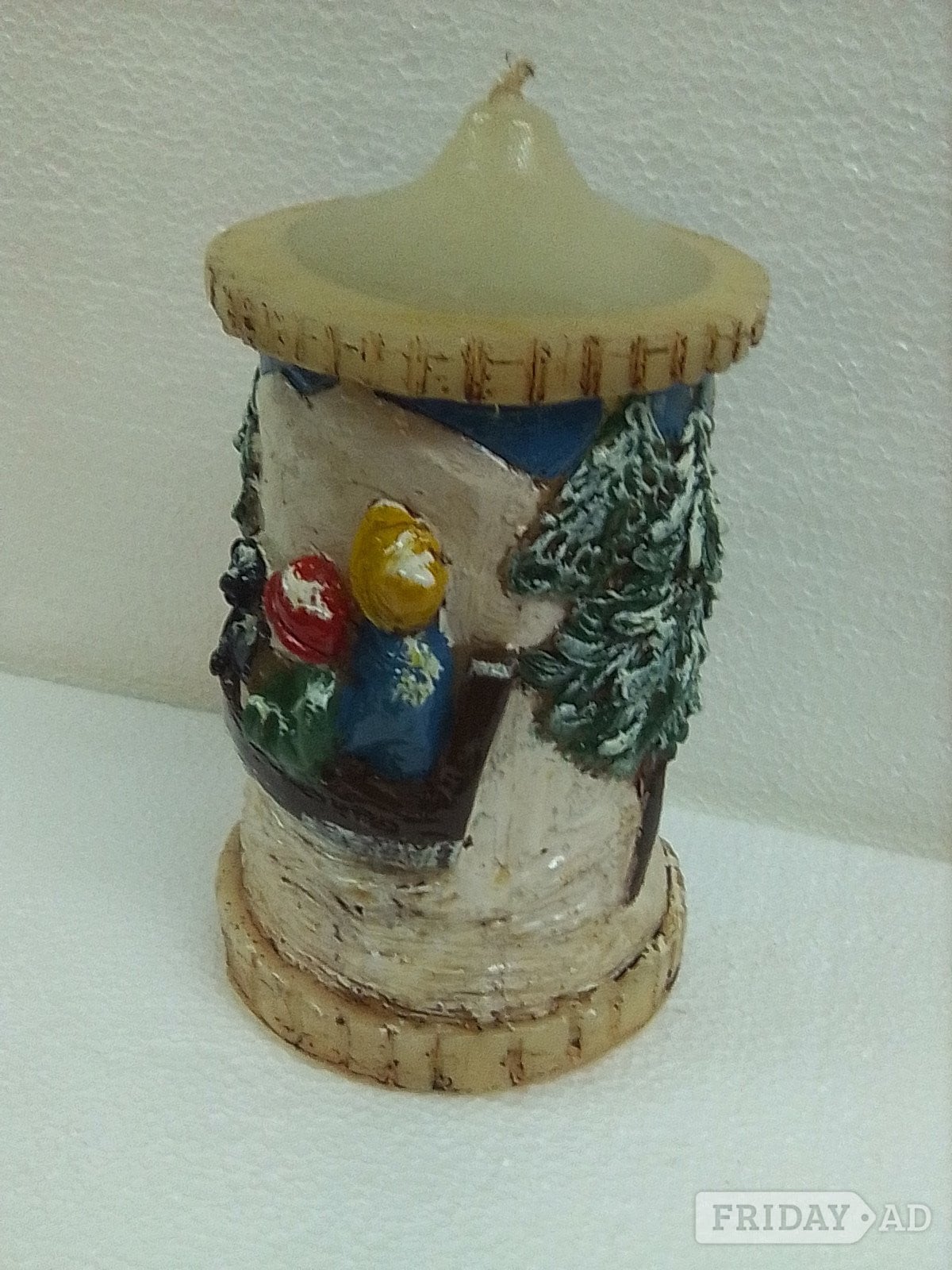 CHRISTMAS ORNAMENTAL  CANDLES   (TWO ONLY) UNIQUE AND COLLECTABLE - Antiques & Collectables in London