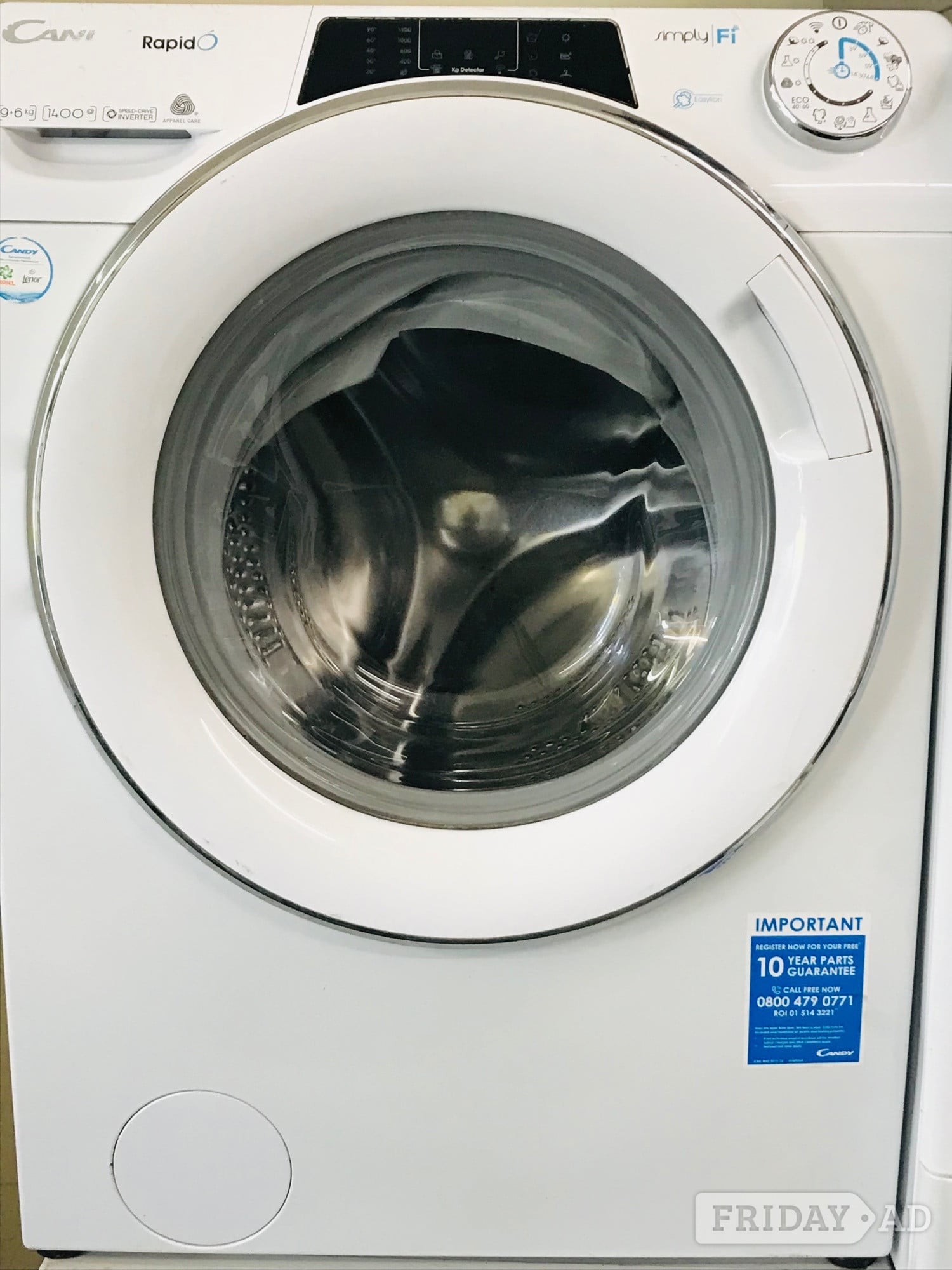 Candy 9+6 kg load 1400 Speed washer dryer  in Northampton