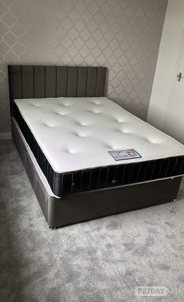 King Size Bed Frame With Mattress For Sale ( Brand New ) - Furniture in London