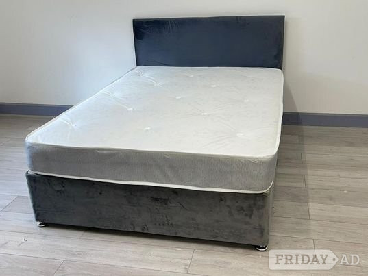 King Size Bed Frame With Mattress For Sale ( Brand New ) - Furniture