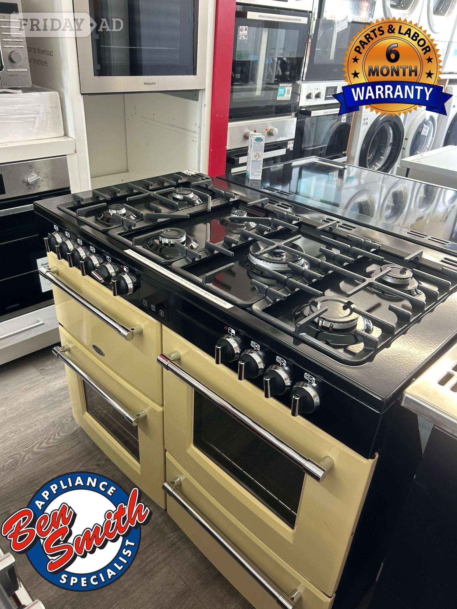 BELLING FARMHOUSE DUEL FUEL RANGE COOKER in St. Leonards-On-Sea
