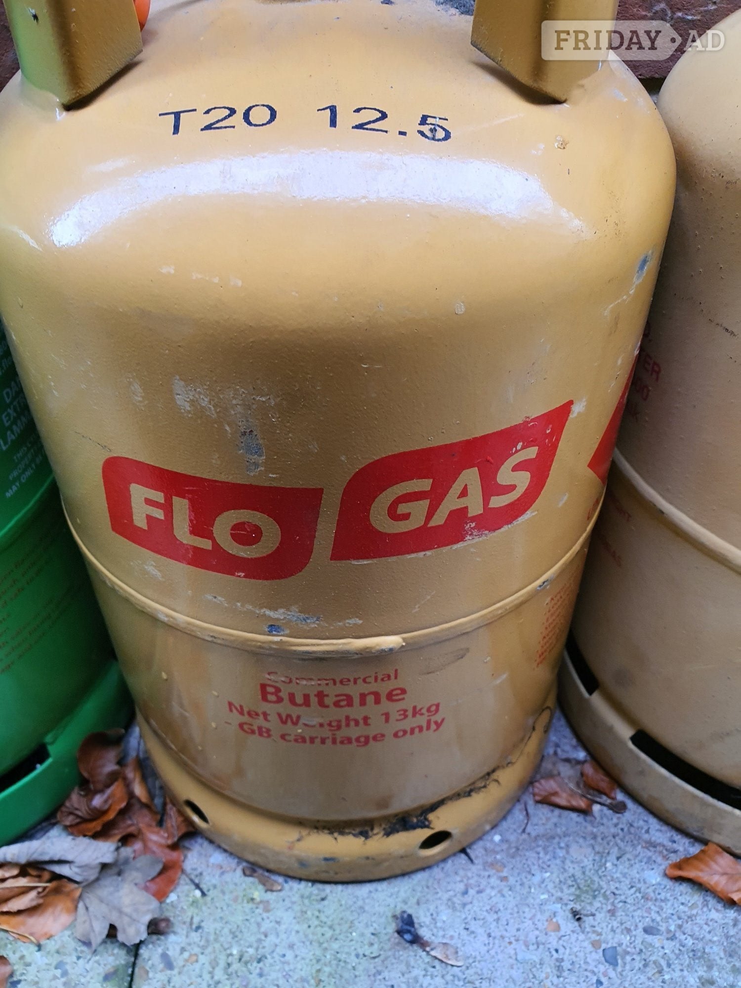 FULL FLOGAS BUTANE 21MM GAS BOTTLE 13KG (FULL) £90