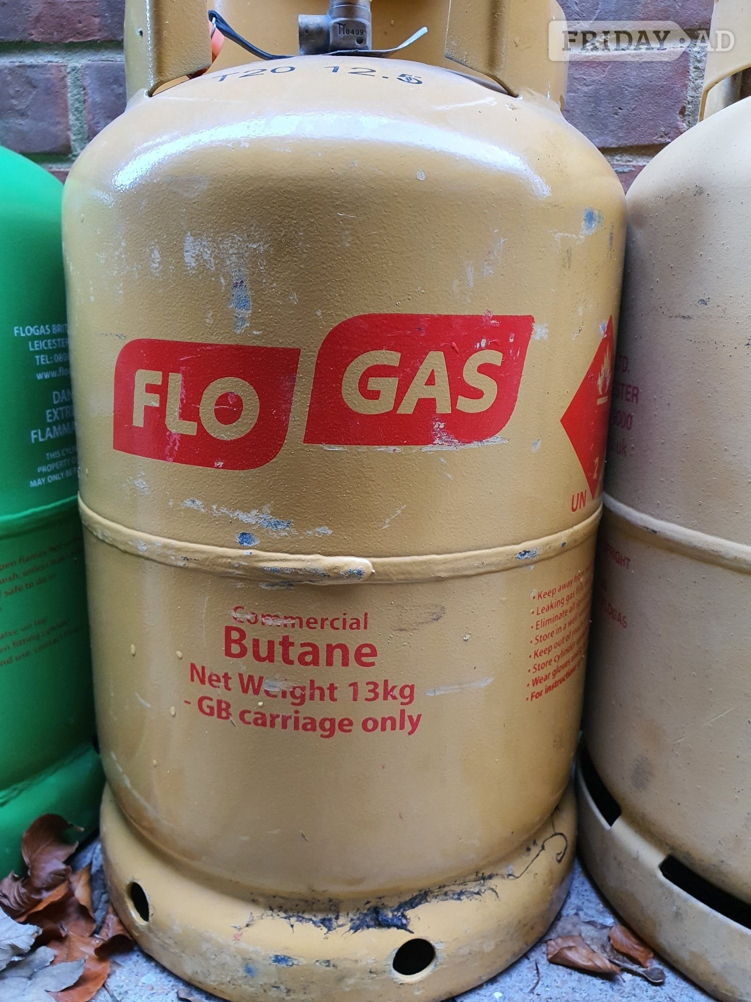 Banstead FULL FLOGAS BUTANE 21MM GAS BOTTLE 13KG (FULL) £90