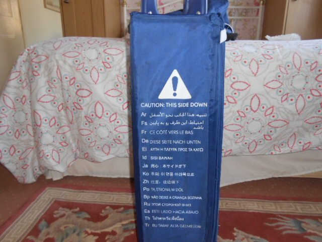 Eastbourne Travel cot.  Very little use.  