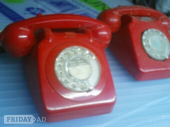 2 G.P.O. red phones