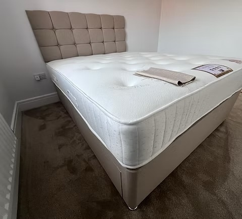 Rotherham CASHMERE 1000 POCKET MATTRESS WITH DIVAN BASE 2 DRAWERS HB - KING