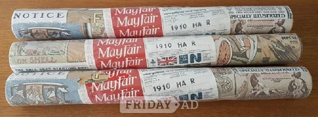 Vintage wallpaper, The Autocar, 3 rolls in Sheffield