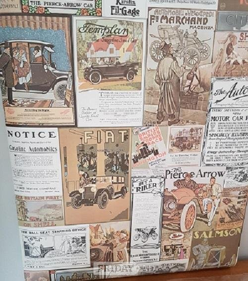 Sheffield Vintage wallpaper, The Autocar, 3 rolls