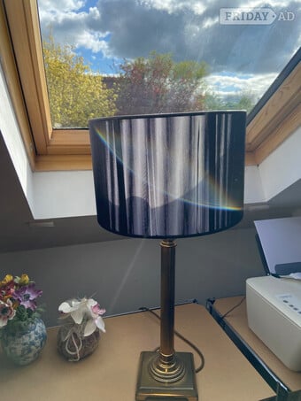 2 lamps. One brass based 