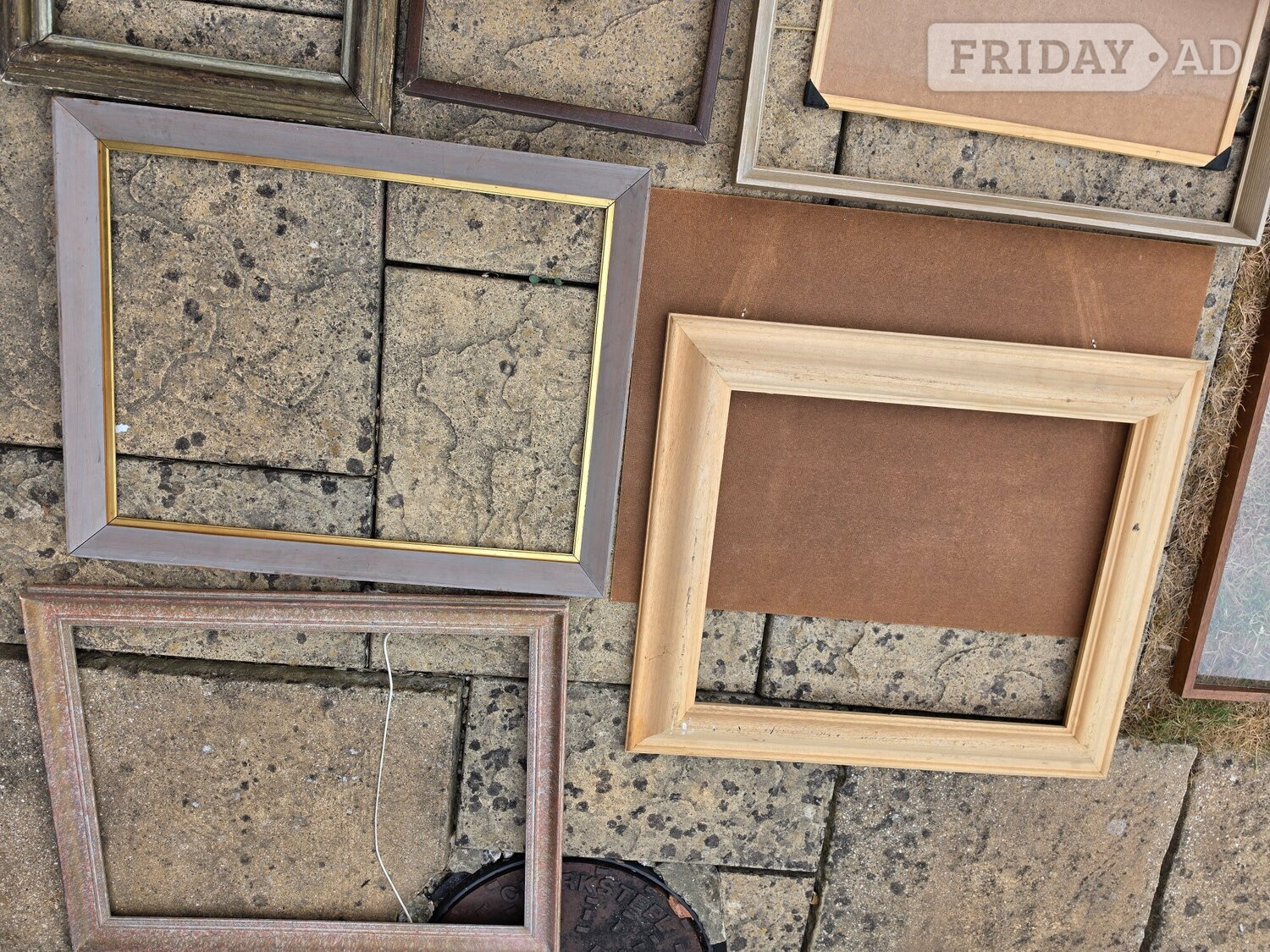 I have a quantity of mostly old picture frames for paintings, generally of good quality mostly for oils, some cost £100 plus each but no room now for them. See photos. Colection free but must take all not pick and choose! Location is Bramley Green, Angmering.