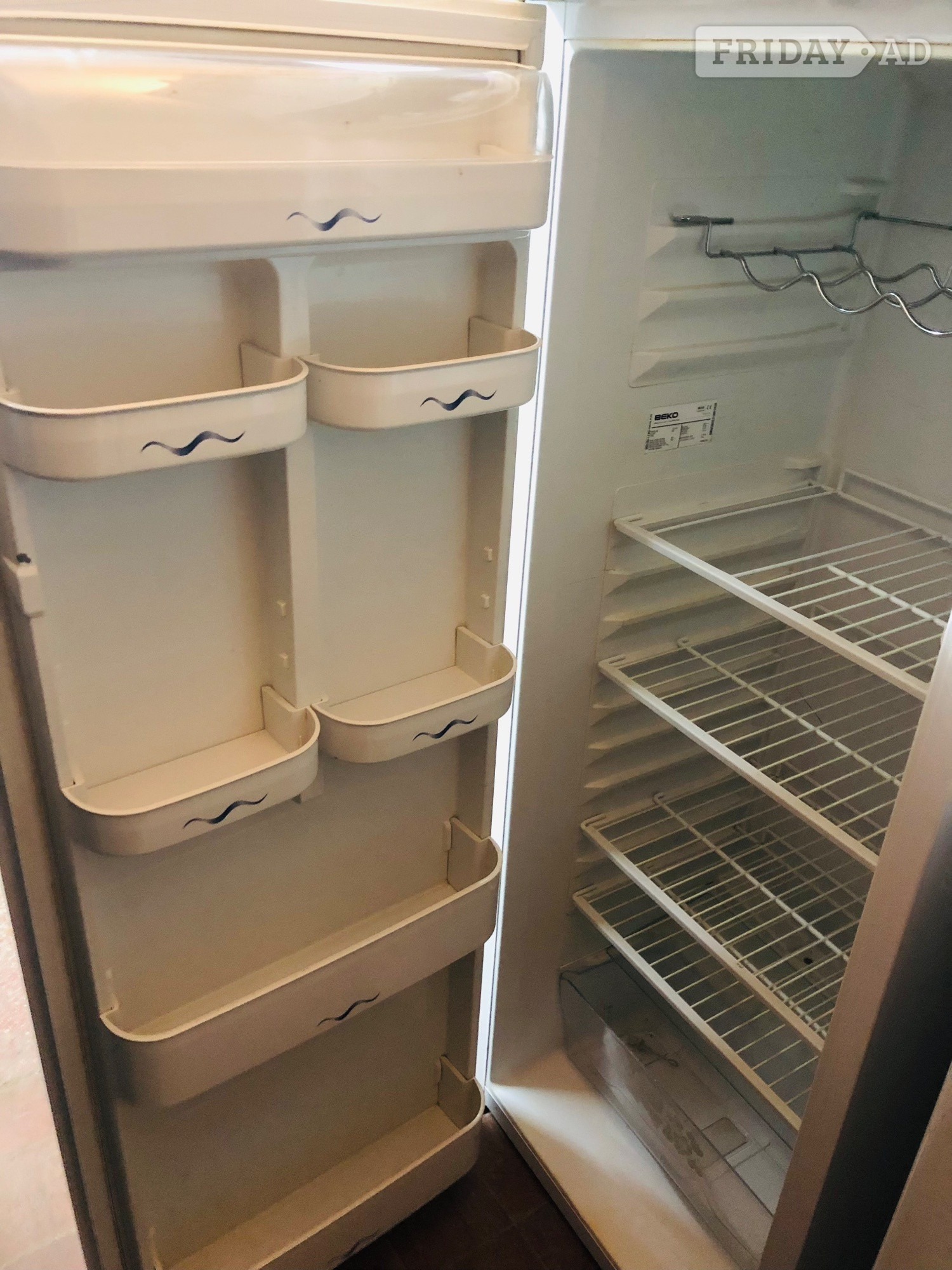 Beko free standing A+ class fridge in top condition 