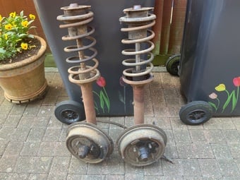 Ford cortina 1962 mk1 used complete front struts 