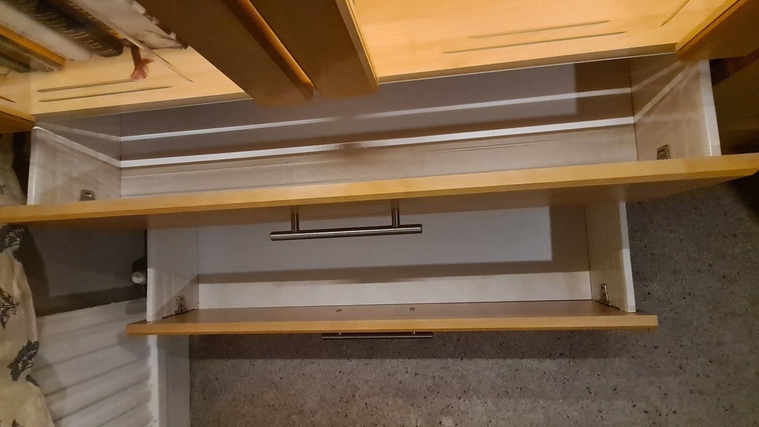 Beech Oak display and storage furniture unit/cabinet