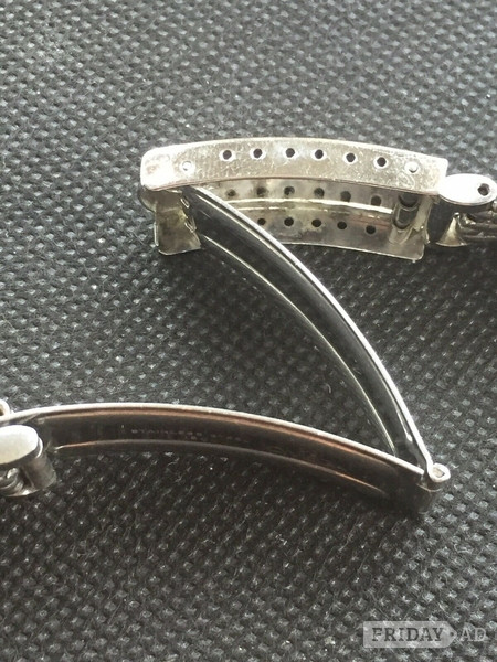 Worthing Omega vintage 1960s stainless steel men's watch bracelet only.