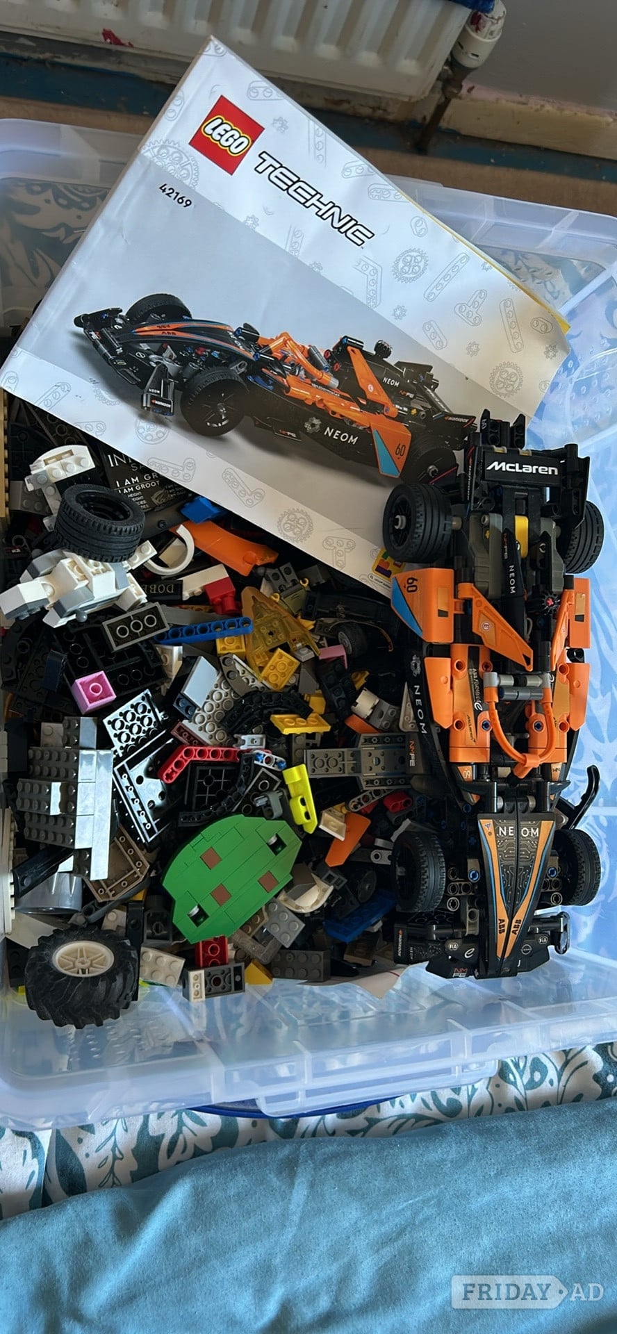 Large box of Lego pieces 