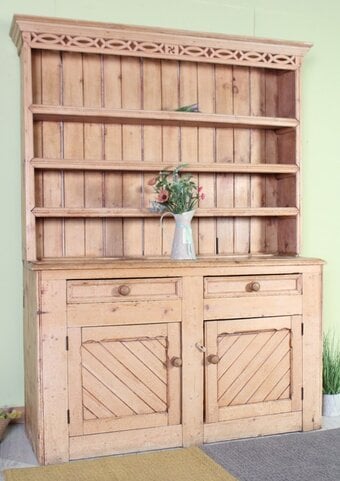 UK Delivery- Lovely Old Antique Cottage Pine Welsh Dresser